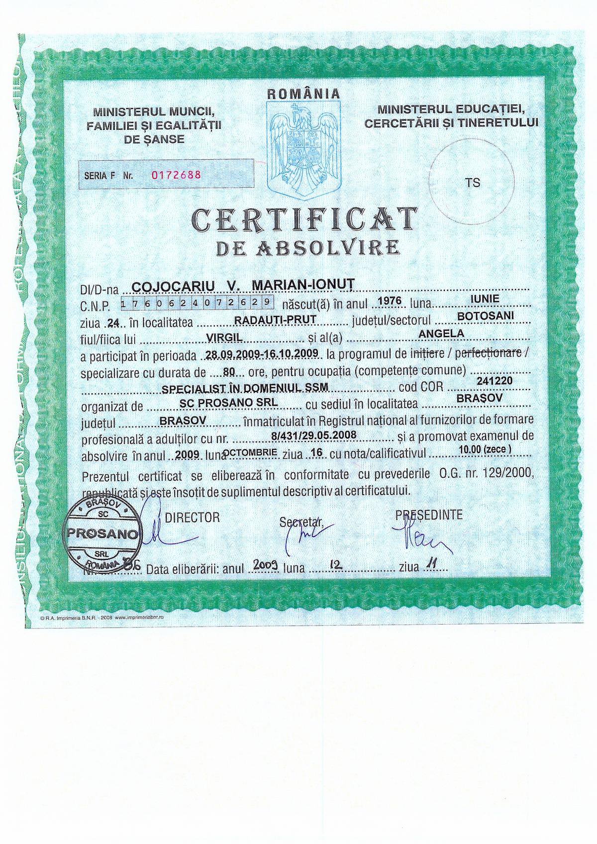 Specialist SSM