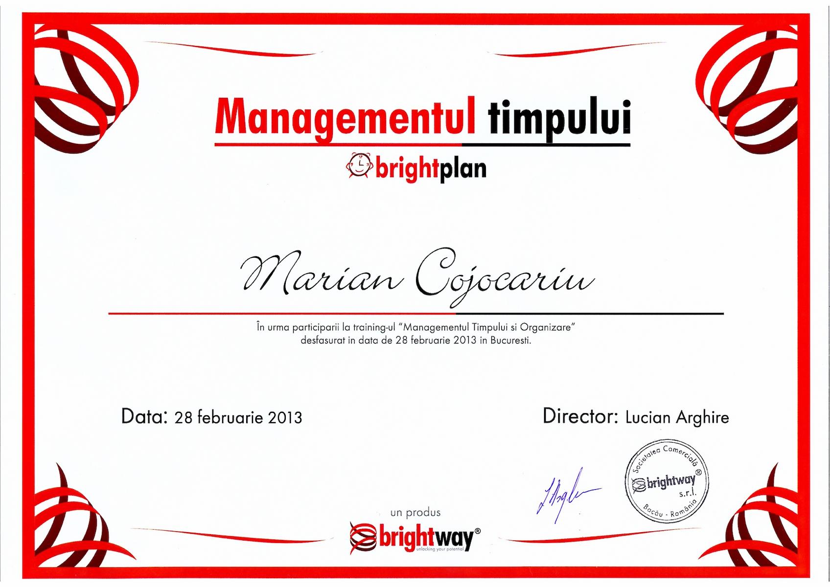 Management Timp